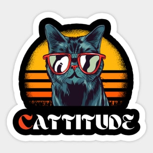 CATTITUDE Sticker